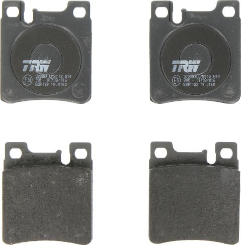 TRW GDB1123 - Комплект гальмівних накладок, дискове гальмо autodetail.com.ua