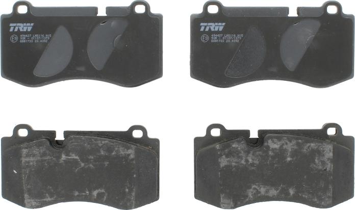 TRW GDB1733 - Комплект гальмівних накладок, дискове гальмо autodetail.com.ua