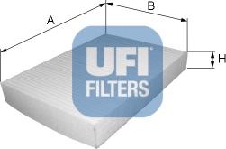 UFI 53.002.00 - Фільтр, повітря у салоні autodetail.com.ua