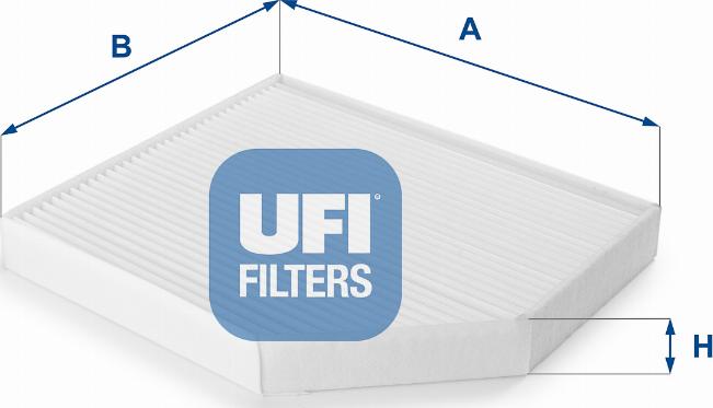 UFI 53.153.00 - Фільтр, повітря у салоні autodetail.com.ua