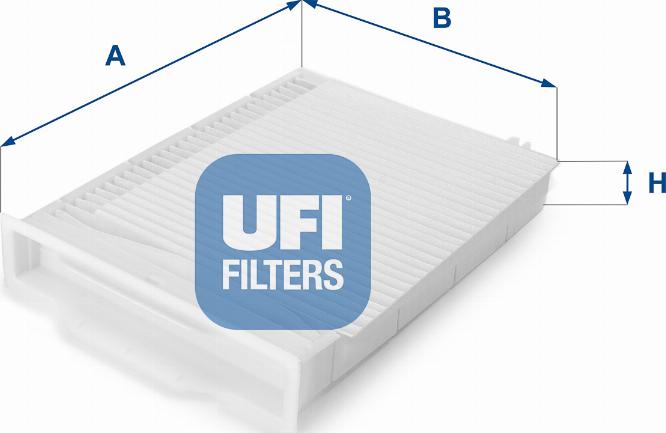 UFI 53.107.00 - Фільтр, повітря у салоні autodetail.com.ua