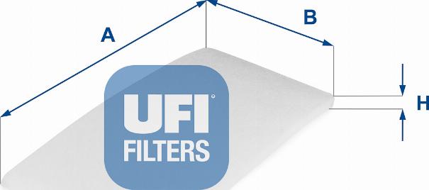 UFI 53.322.00 - Фільтр, повітря у салоні autodetail.com.ua