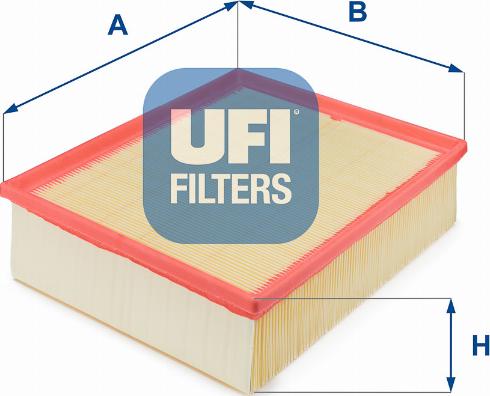 UFI 30.162.00 - Повітряний фільтр autodetail.com.ua