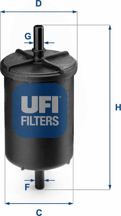 UFI 31.948.00 - Фільтр палива autodetail.com.ua