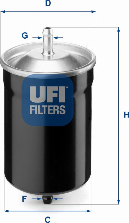 UFI 31.500.00 - Фільтр палива autodetail.com.ua