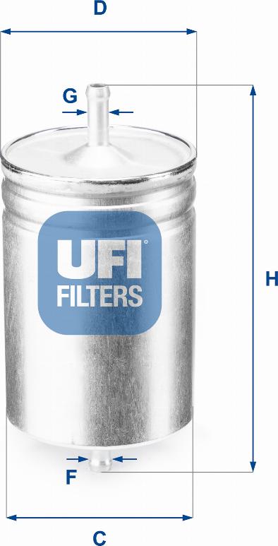UFI 31.583.00 - Фільтр палива autodetail.com.ua