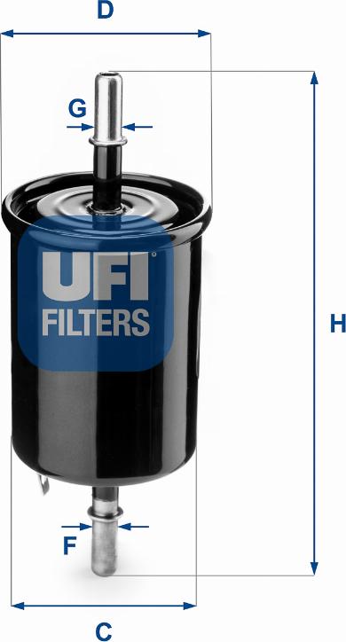 UFI 31.843.00 - Фільтр палива autodetail.com.ua