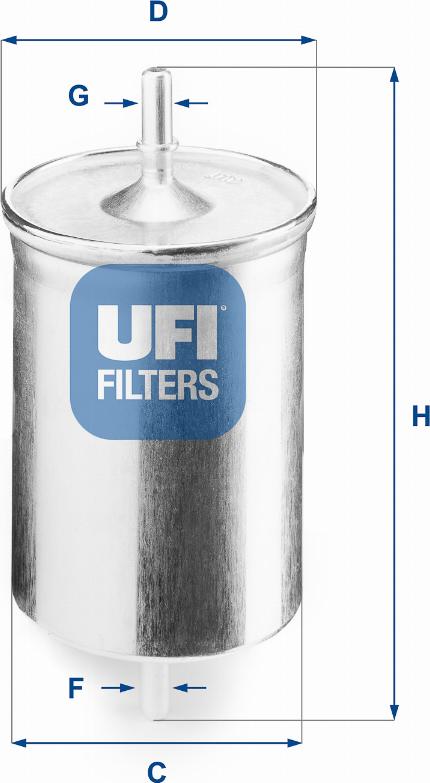 UFI 31.718.00 - Фільтр палива autodetail.com.ua