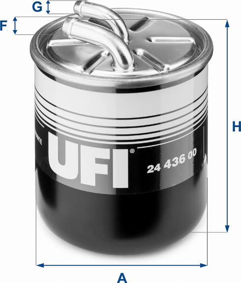 UFI 24.436.00 - Фільтр палива autodetail.com.ua
