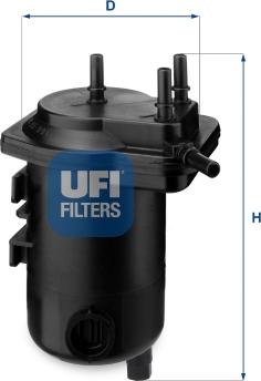 UFI 24.013.00 - Фільтр палива autodetail.com.ua