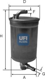 UFI 24.072.00 - Фільтр палива autodetail.com.ua
