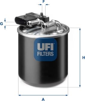 UFI 24.194.00 - Фільтр палива autodetail.com.ua