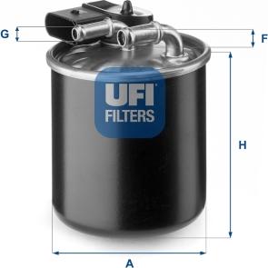 UFI 24.150.00 - Фільтр палива autodetail.com.ua