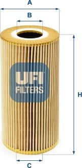 UFI 25.095.00 - Оливний фільтр autodetail.com.ua