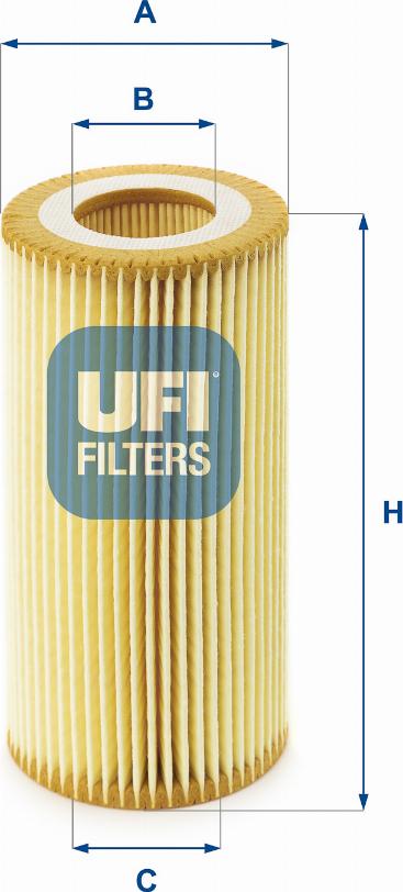 UFI 25.040.00 - Оливний фільтр autodetail.com.ua