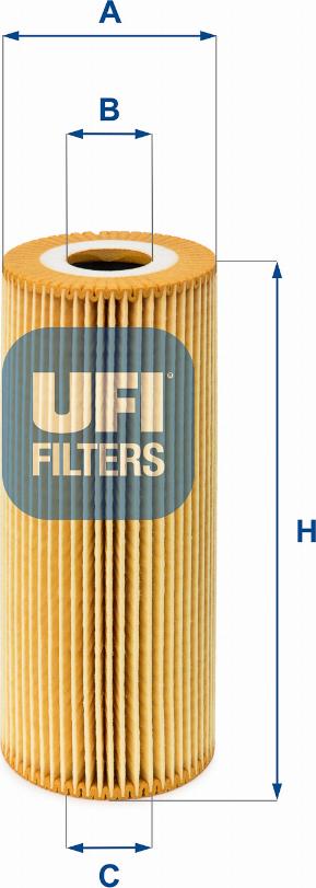 UFI 25.011.00 - Оливний фільтр autodetail.com.ua