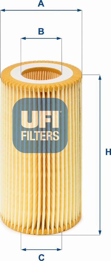 UFI 25.013.00 - Оливний фільтр autodetail.com.ua