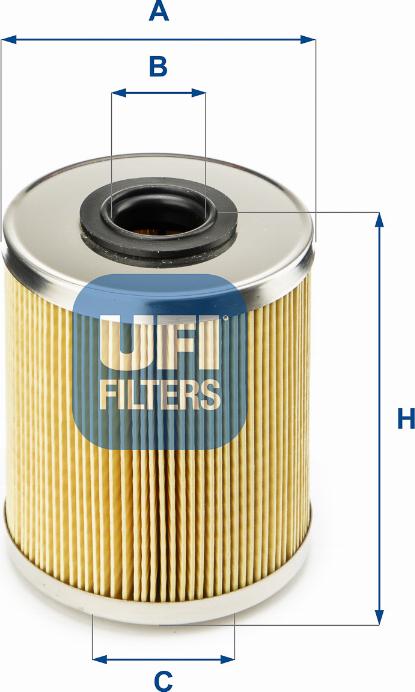 UFI 26.695.00 - Фільтр палива autodetail.com.ua