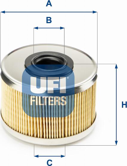 UFI 26.686.00 - Фільтр палива autodetail.com.ua