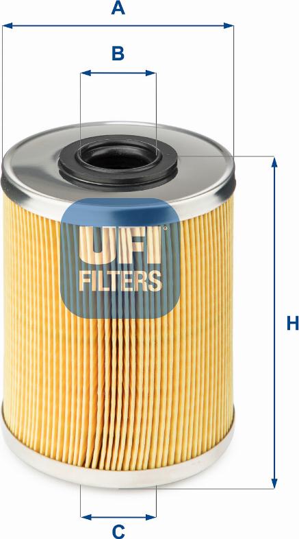 UFI 26.687.00 - Фільтр палива autodetail.com.ua