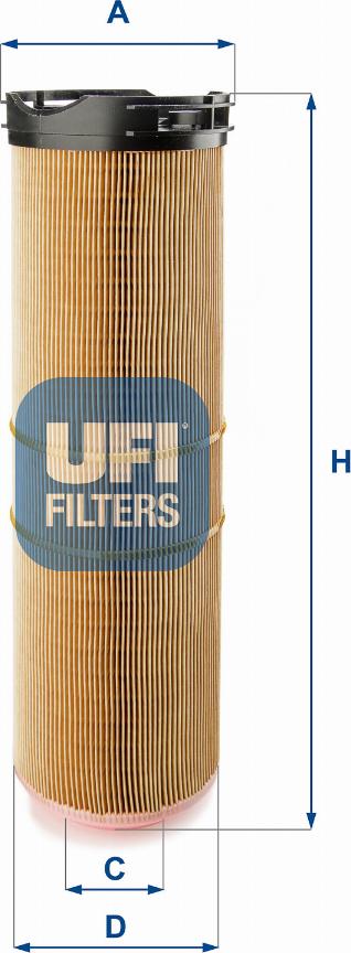 UFI 27.B12.00 - Повітряний фільтр autodetail.com.ua
