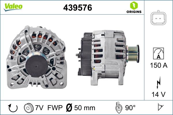 Valeo 439576 - Генератор autodetail.com.ua