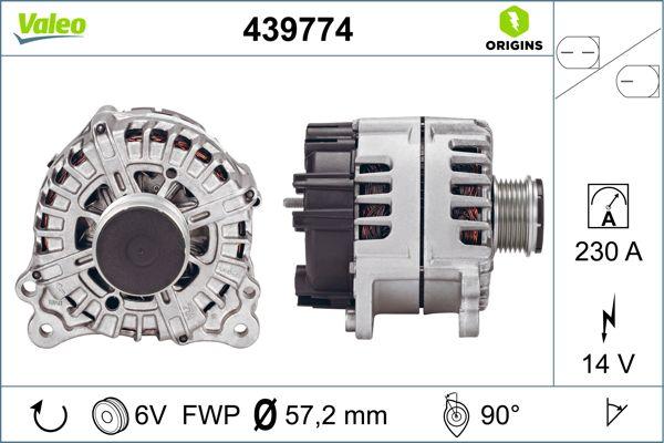 Valeo 439774 - Генератор autodetail.com.ua