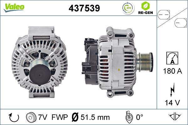 Valeo 437539 - Генератор autodetail.com.ua