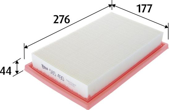 Valeo 585490 - Повітряний фільтр autodetail.com.ua