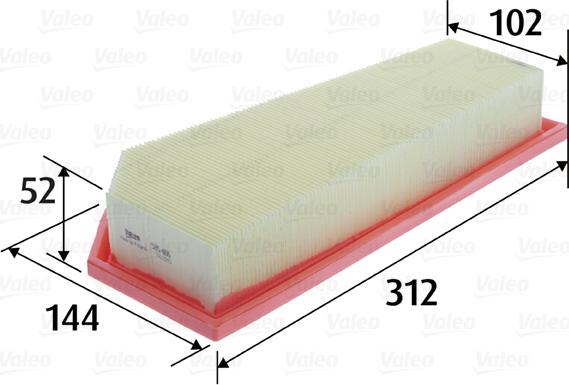Valeo 585486 - Повітряний фільтр autodetail.com.ua