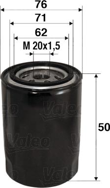 Valeo 586001 - Оливний фільтр autodetail.com.ua