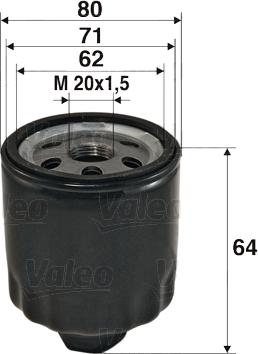 Valeo 586003 - Оливний фільтр autodetail.com.ua