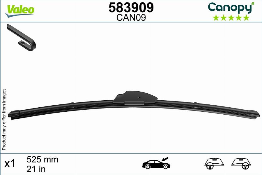 Valeo 583909 - Щітка двірника autodetail.com.ua