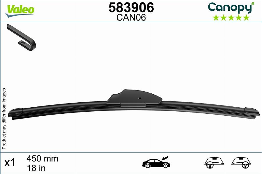 Valeo 583906 - Щітка двірника autodetail.com.ua