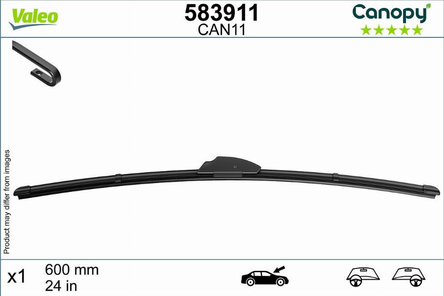 Valeo 583911 - Щітка двірника autodetail.com.ua