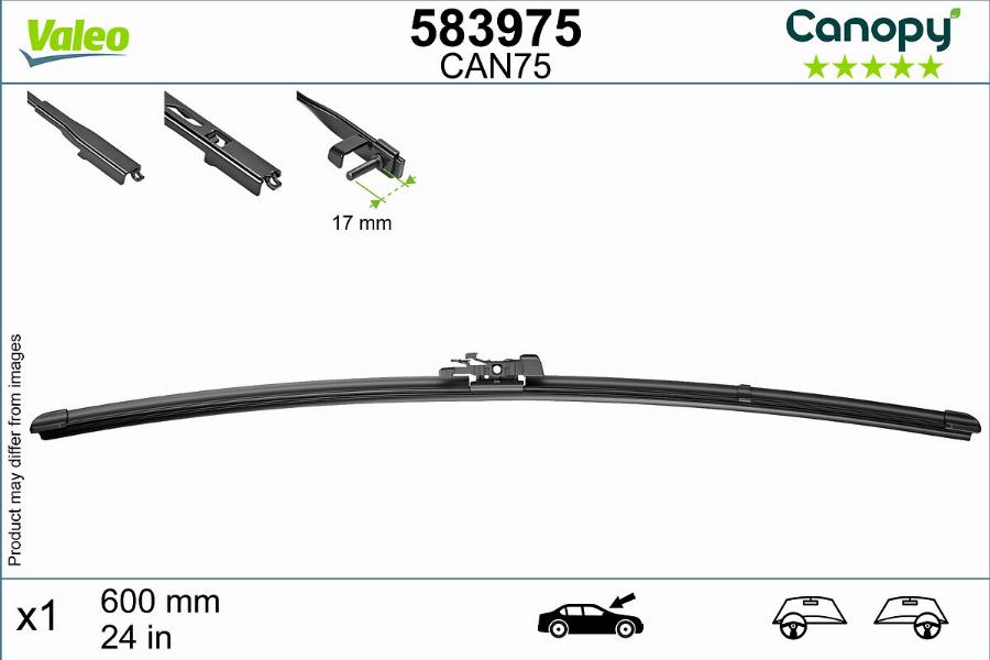Valeo 583975 - Щітка двірника autodetail.com.ua