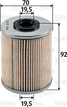 Valeo 587907 - Фільтр палива autodetail.com.ua