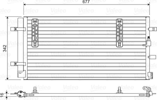 Valeo 814419 - Конденсатор, система кондиціонування повітря autodetail.com.ua