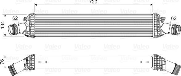 Valeo 818654 - Охолоджувач наддувального повітря autodetail.com.ua