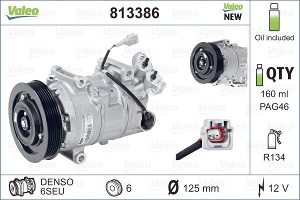 Valeo 813386 - Компресор, система кондиціонування повітря autodetail.com.ua