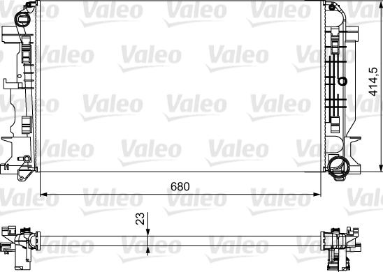 Valeo 734926 - Радіатор, система охолодження двигуна autodetail.com.ua