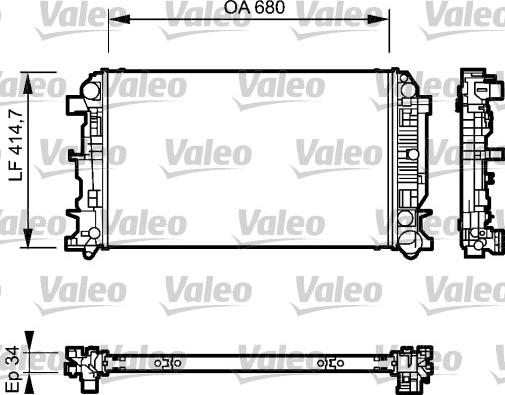 Valeo 735089 - Радіатор, система охолодження двигуна autodetail.com.ua