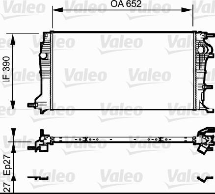 Valeo 735182 - Радіатор, система охолодження двигуна autodetail.com.ua