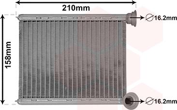 Van Wezel 43006629 - Теплообмінник, система опалення салону autodetail.com.ua