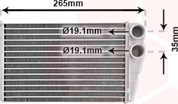 Van Wezel 43006354 - Теплообмінник, система опалення салону autodetail.com.ua