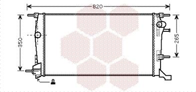 Van Wezel 43002445 - Радіатор, система охолодження двигуна autodetail.com.ua