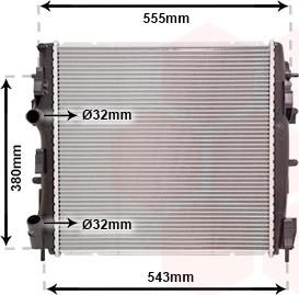 Van Wezel 43002399 - Радіатор, система охолодження двигуна autodetail.com.ua
