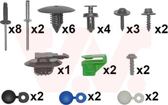 Van Wezel 4328794 - Комплект для монтажу, бампер autodetail.com.ua
