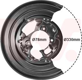 Van Wezel 5862373 - Відбивач, гальмівний диск autodetail.com.ua