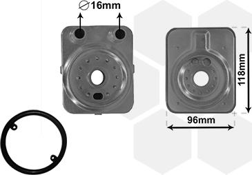 Van Wezel 58003093 - Охолоджувач оливи, моторна олива autodetail.com.ua